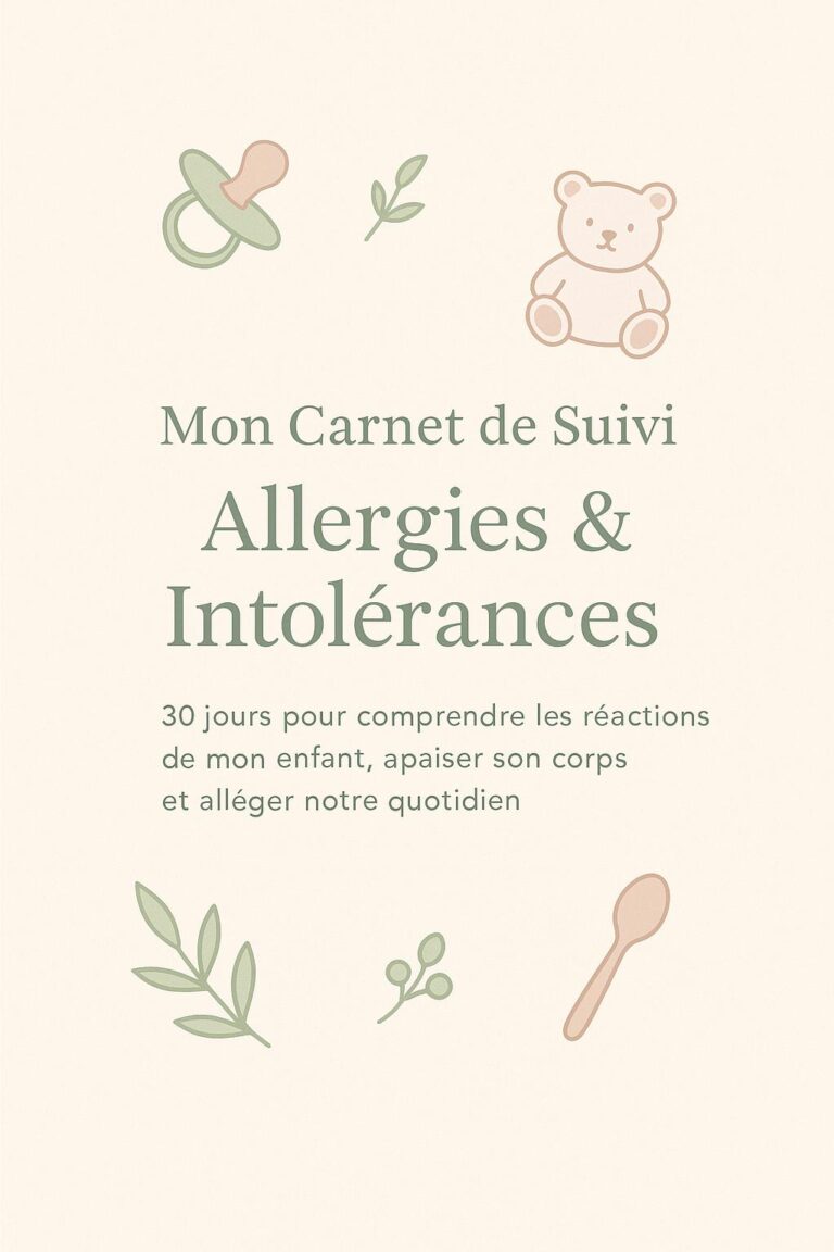 Mon carnet de suivi allergies et intolérances alimentaire